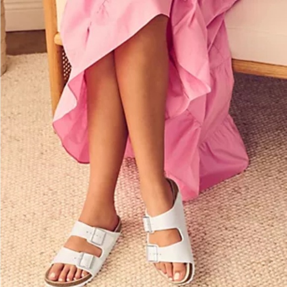 Birkenstock Shoes - Birkenstock Two-Strap Recovery Slide Sandals - Arizona white size 41 (10) S4